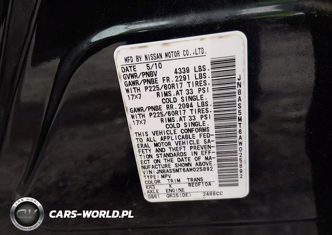 2010 Nissan Rogue Sl VIN:JN8AS5MT6AW025892 - 9