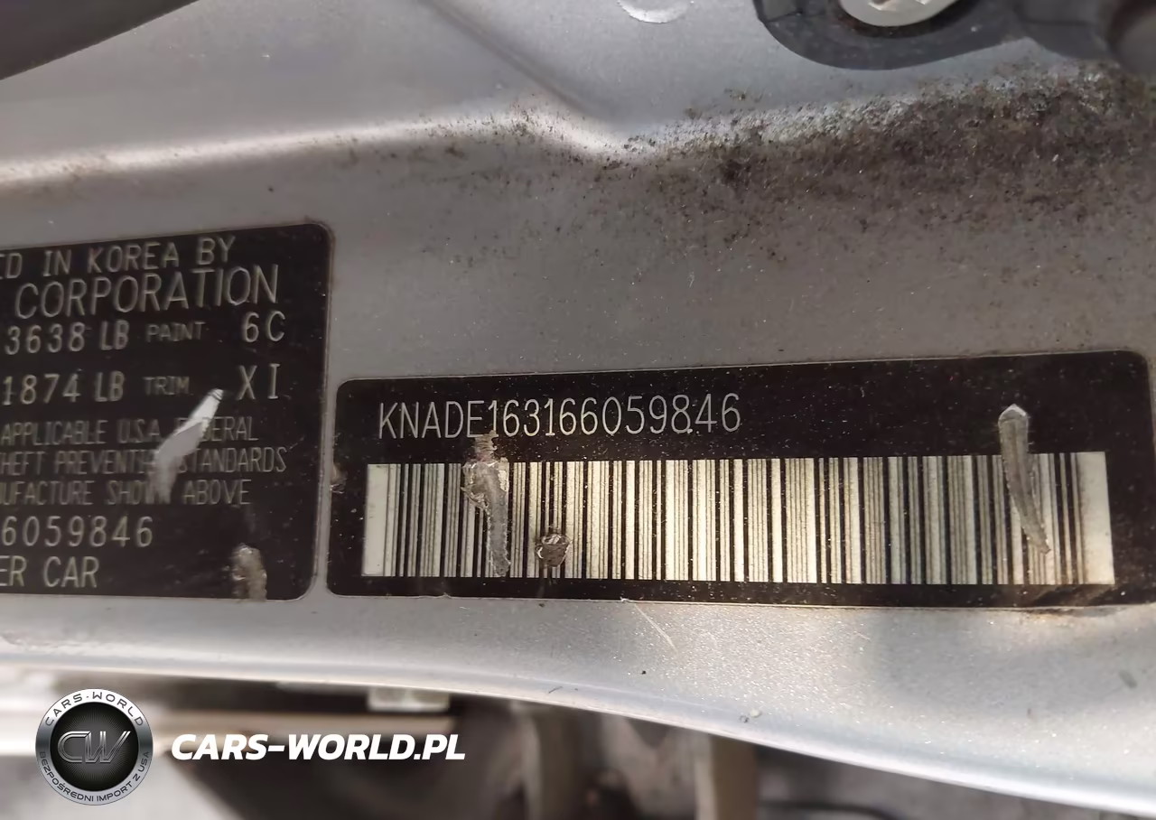 2006 Kia Rio5 Sx VIN:KNADE163166059846 - 9
