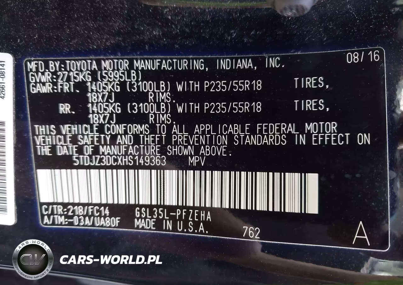 2017 Toyota Sienna Le 7 Passenger VIN:5TDJZ3DCXHS149363 - 9