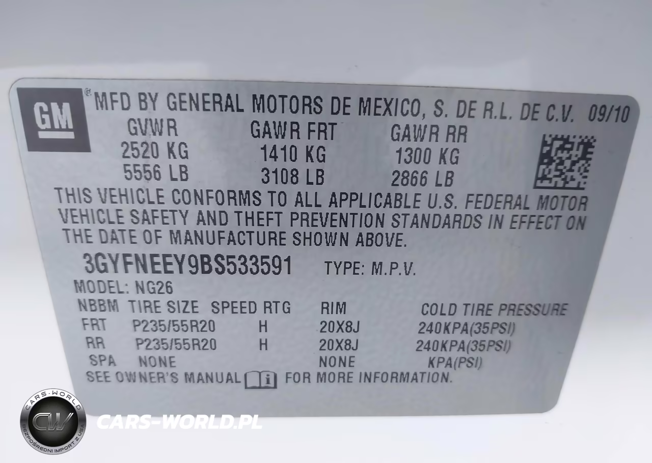 2011 Cadillac Srx Performance Collection VIN:3GYFNEEY9BS533591 - 9