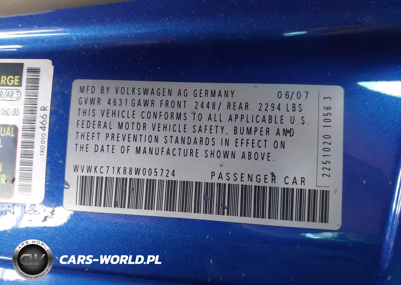 2008 Volkswagen R32 VIN:WVWKC71K88W005724 - 9