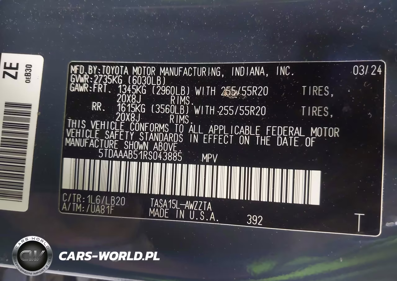 2024 Toyota Grand Highlander Platinum VIN:5TDAAAB51RS043885 - 9