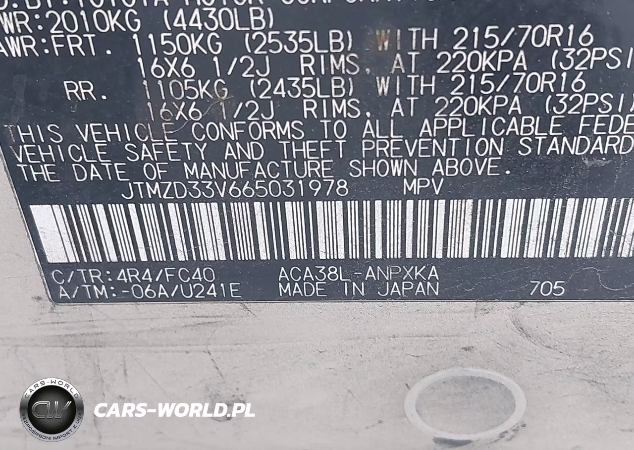 2006 Toyota Rav4 VIN:JTMZD33V665031978 - 9