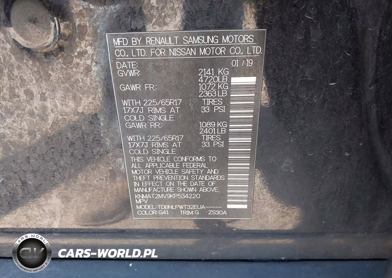 2019 Nissan Rogue S VIN:KNMAT2MV9KP534220 - 9