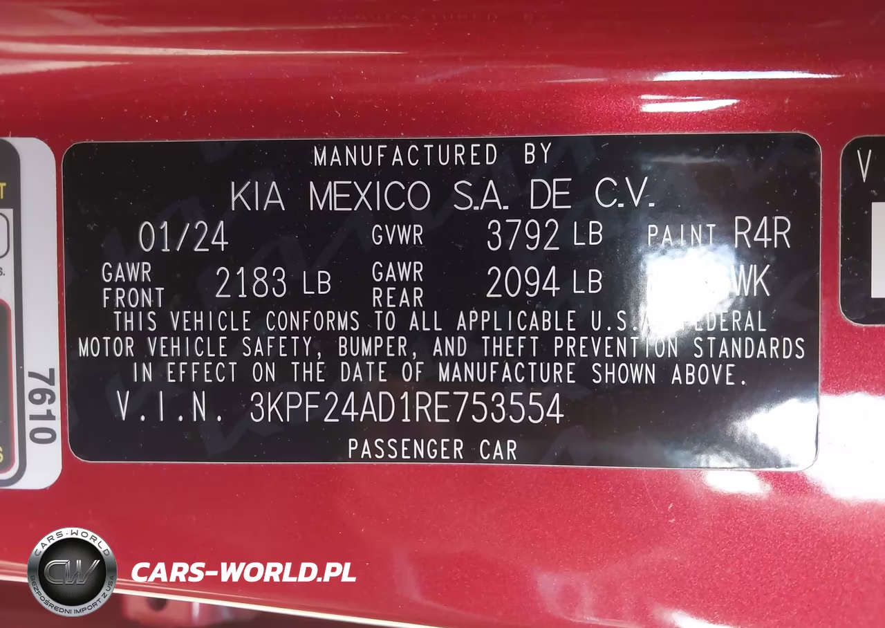 2024 Kia Forte Lxs VIN:3KPF24AD1RE753554 - 9