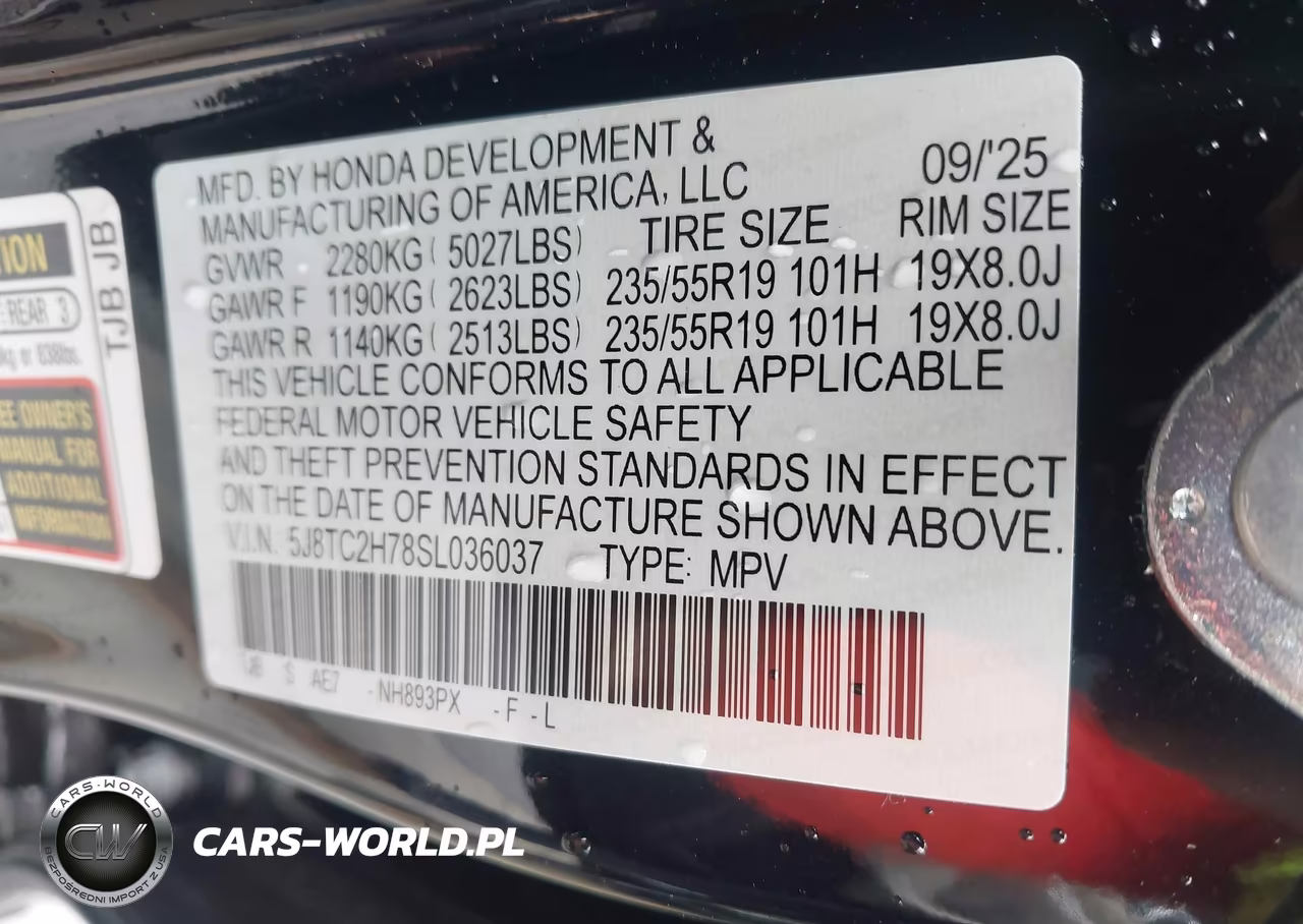 2025 Acura Rdx Advance VIN:5J8TC2H78SL036037 - 9