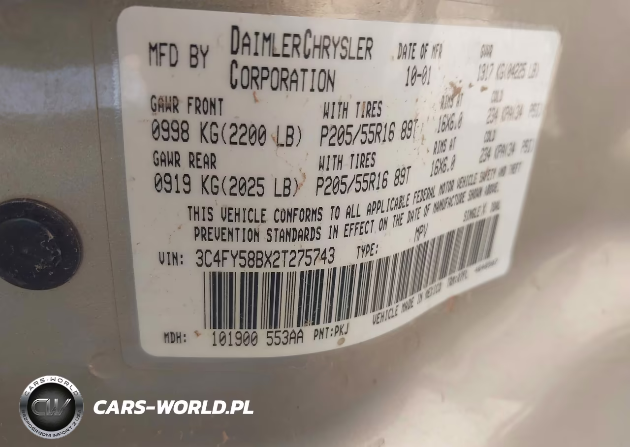 2002 Chrysler Pt Cruiser Touring VIN:3C4FY58BX2T275743 - 9