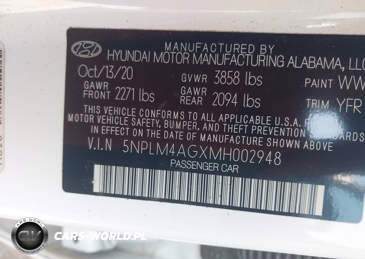 2021 Hyundai Elantra Sel VIN:5NPLM4AGXMH002948 - 9