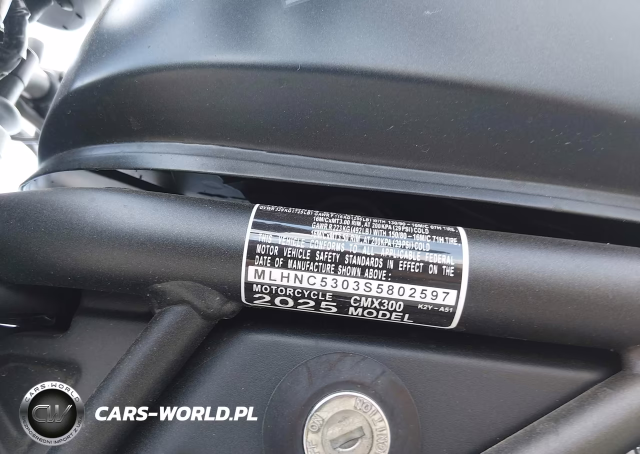 2025 Honda Cmx300 VIN:MLHNC5303S5802597 - 10