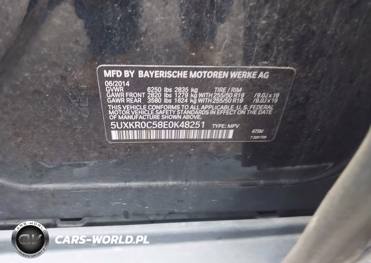 2014 BMW X5 xDrive35I VIN:5UXKR0C58E0K48251 - 9