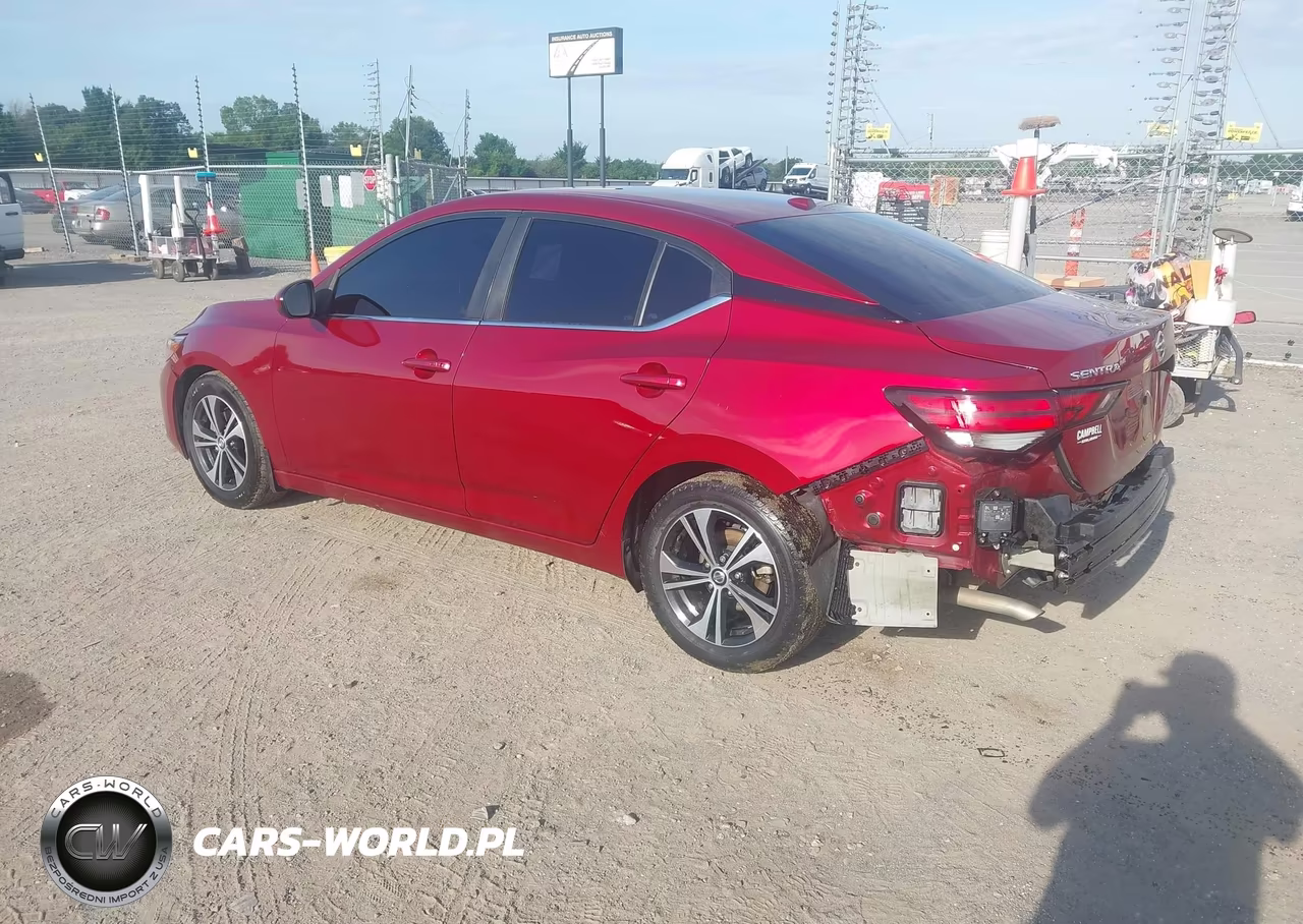 2021 Nissan Sentra Sv Xtronic Cvt VIN:3N1AB8CV2MY311156 - 3