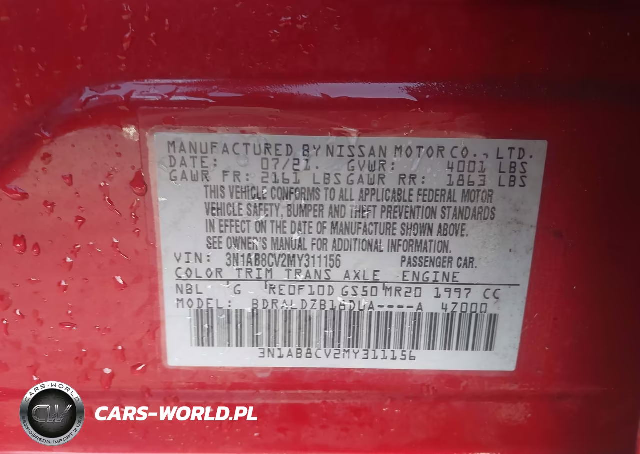 2021 Nissan Sentra Sv Xtronic Cvt VIN:3N1AB8CV2MY311156 - 9