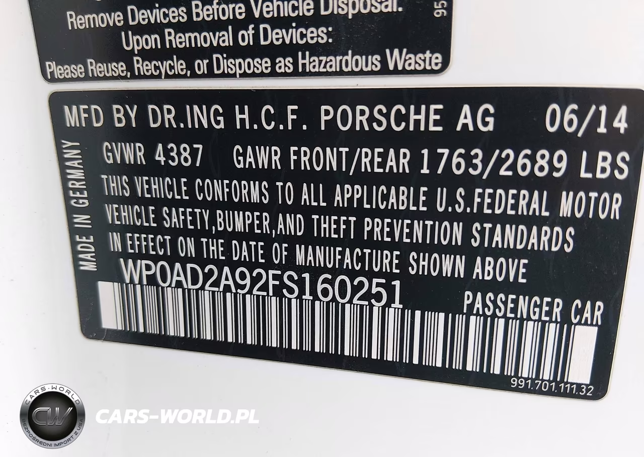2015 Porsche 911 Turbo VIN:WP0AD2A92FS160251 - 9