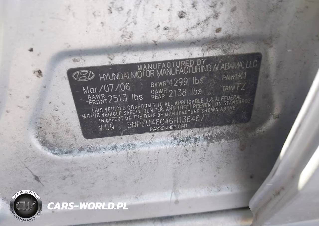 2006 Hyundai Sonata Gls VIN:5NPEU46C46H136467 - 9