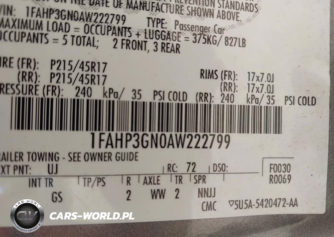 2010 Ford Focus Ses VIN:1FAHP3GN0AW222799 - 9