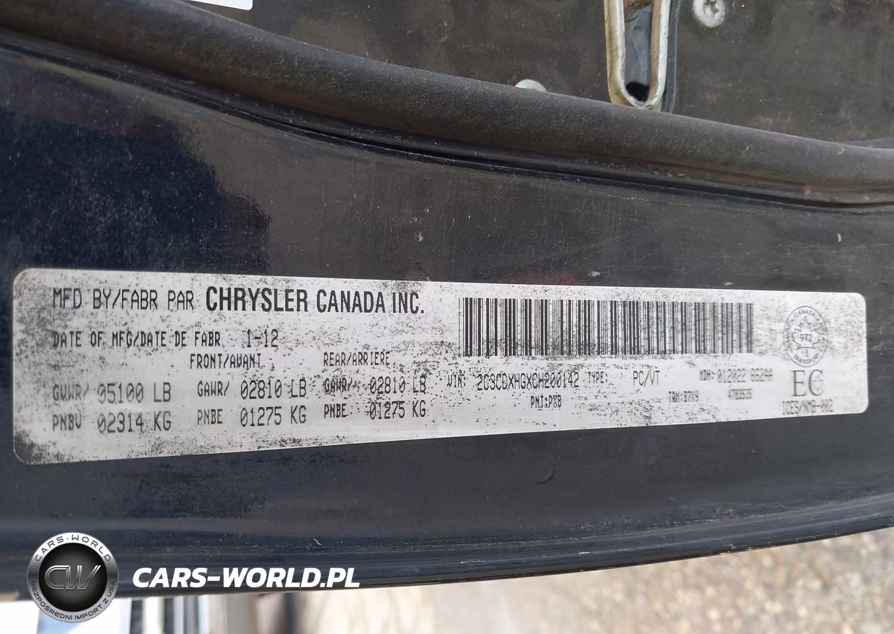 2012 Dodge Charger Sxt VIN:2C3CDXHGXCH200142 - 9