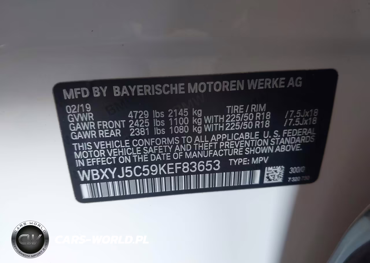 2019 BMW X2 xDrive28I VIN:WBXYJ5C59KEF83653 - 9