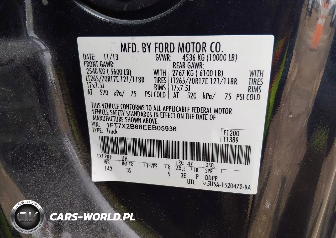 2014 Ford F-250 Xlt VIN:1FT7X2B68EEB05936 - 9