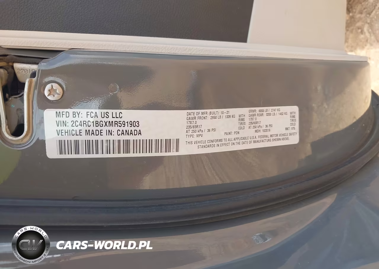 2021 Chrysler Pacifica Touring L VIN:2C4RC1BGXMR591903 - 9