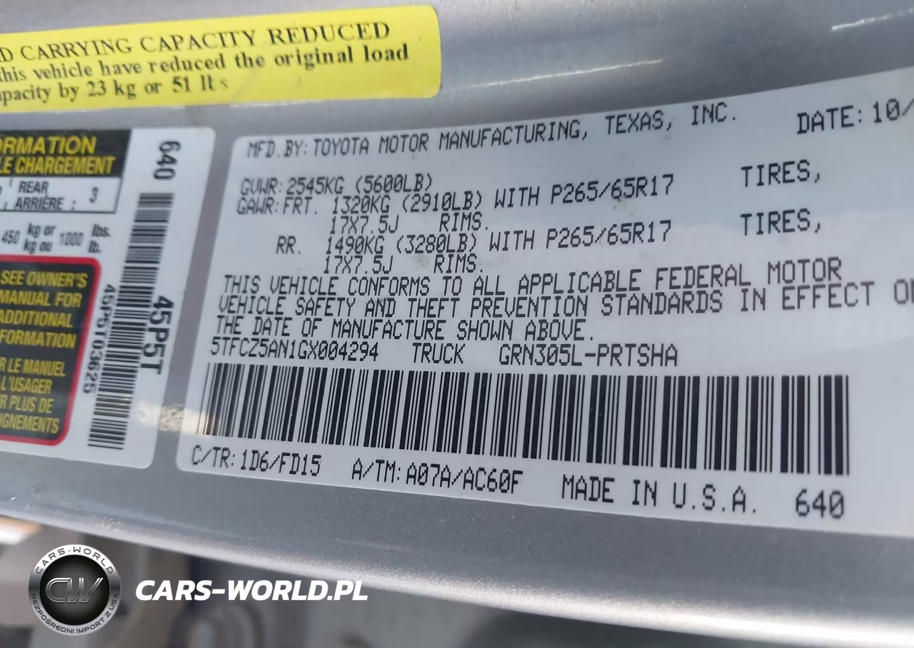 2016 Toyota Tacoma Trd Sport VIN:5TFCZ5AN1GX004294 - 9