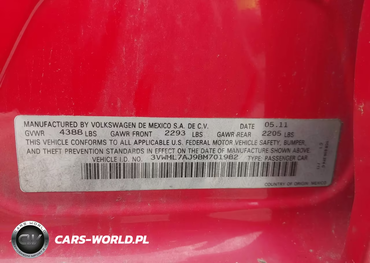 2011 Volkswagen Jetta Sportwagen 2.0L Tdi VIN:3VWML7AJ9BM701982 - 9