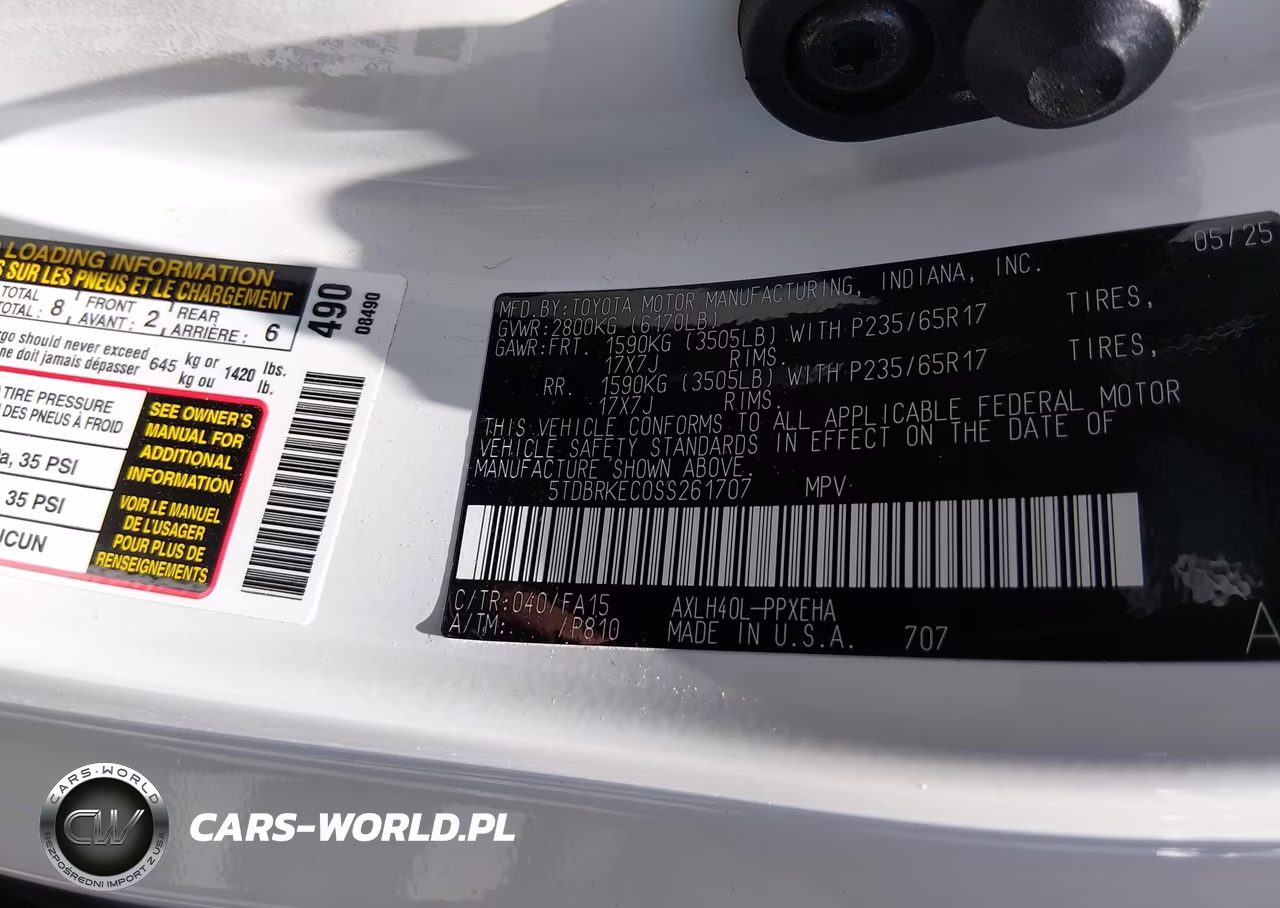 2025 Toyota Sienna Le VIN:5TDBRKEC0SS261707 - 17