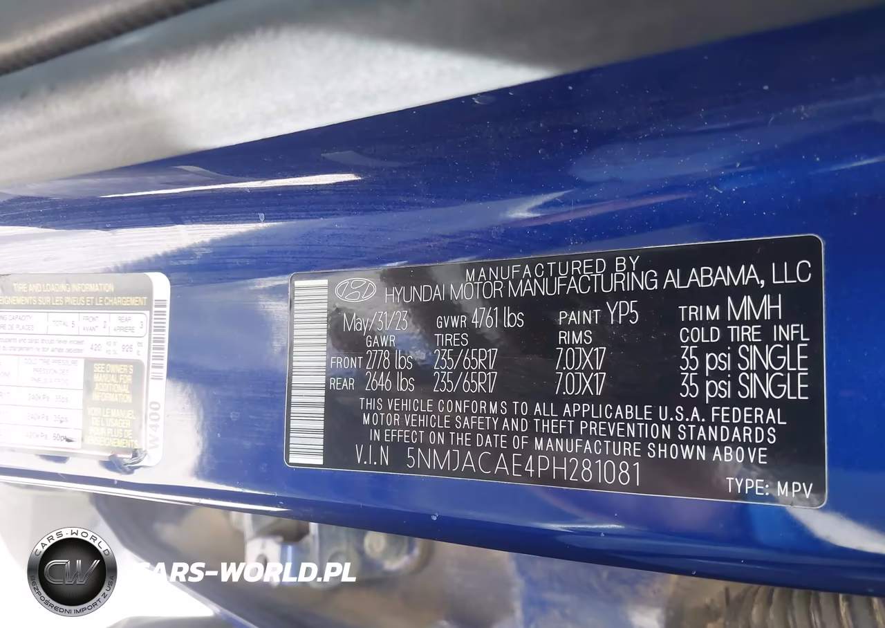 2023 Hyundai Tucson Se VIN:5NMJACAE4PH281081 - 9