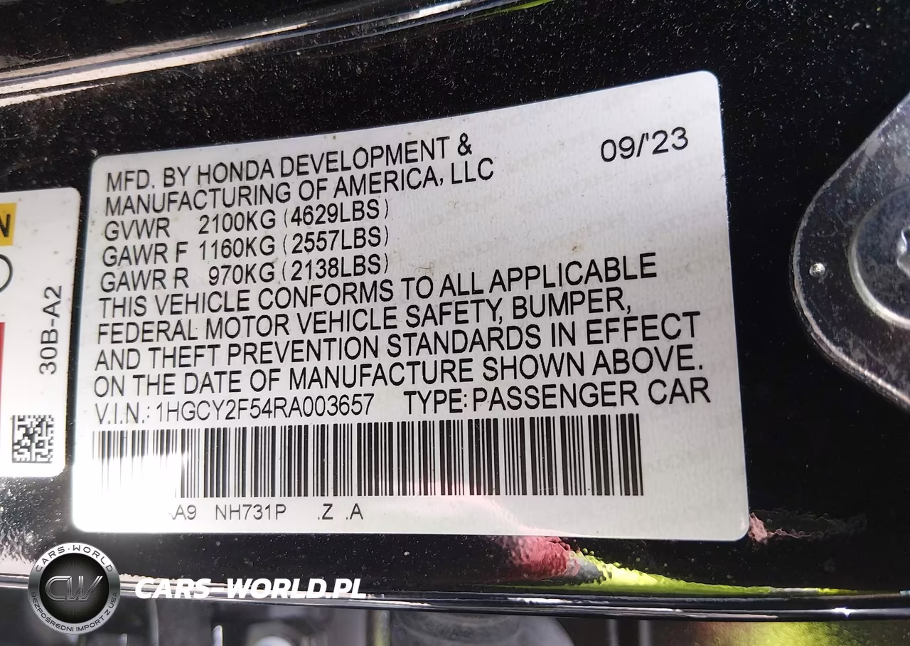 2024 Honda Accord Hybrid Sport VIN:1HGCY2F54RA003657 - 9