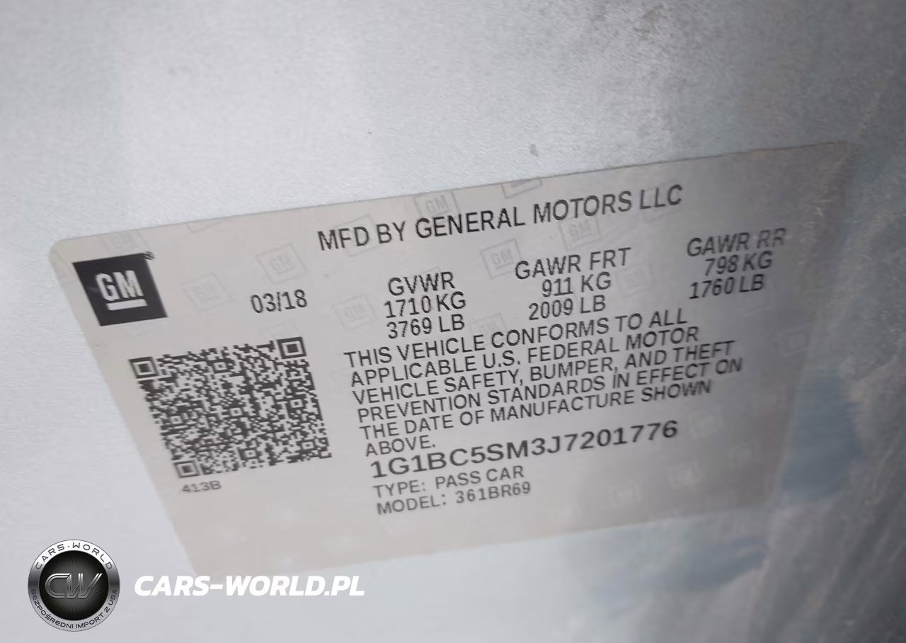 2018 Chevrolet Cruze Ls Auto VIN:1G1BC5SM3J7201776 - 9