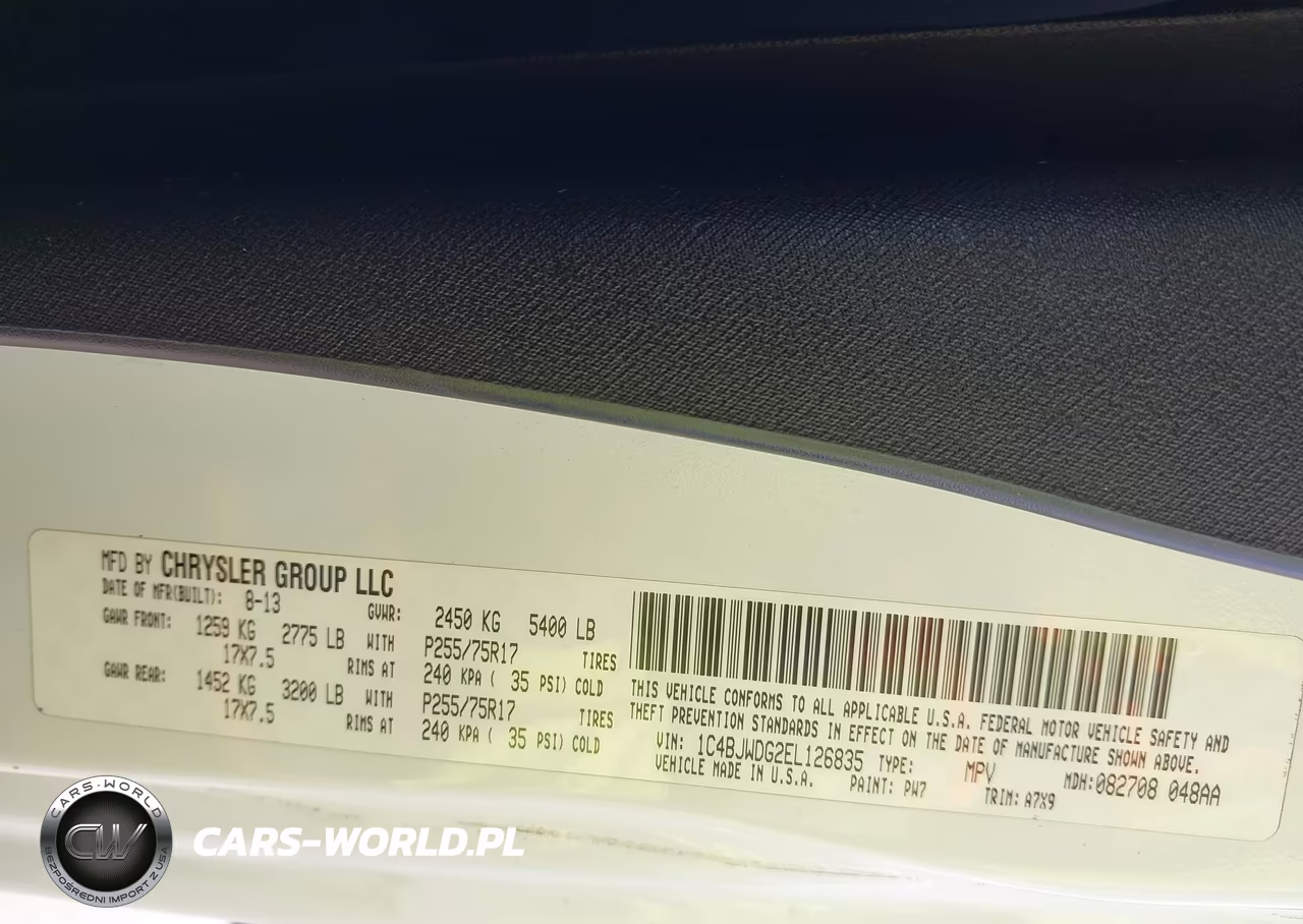 2014 Jeep Wrangler Unlimited Sport VIN:1C4BJWDG2EL126835 - 9