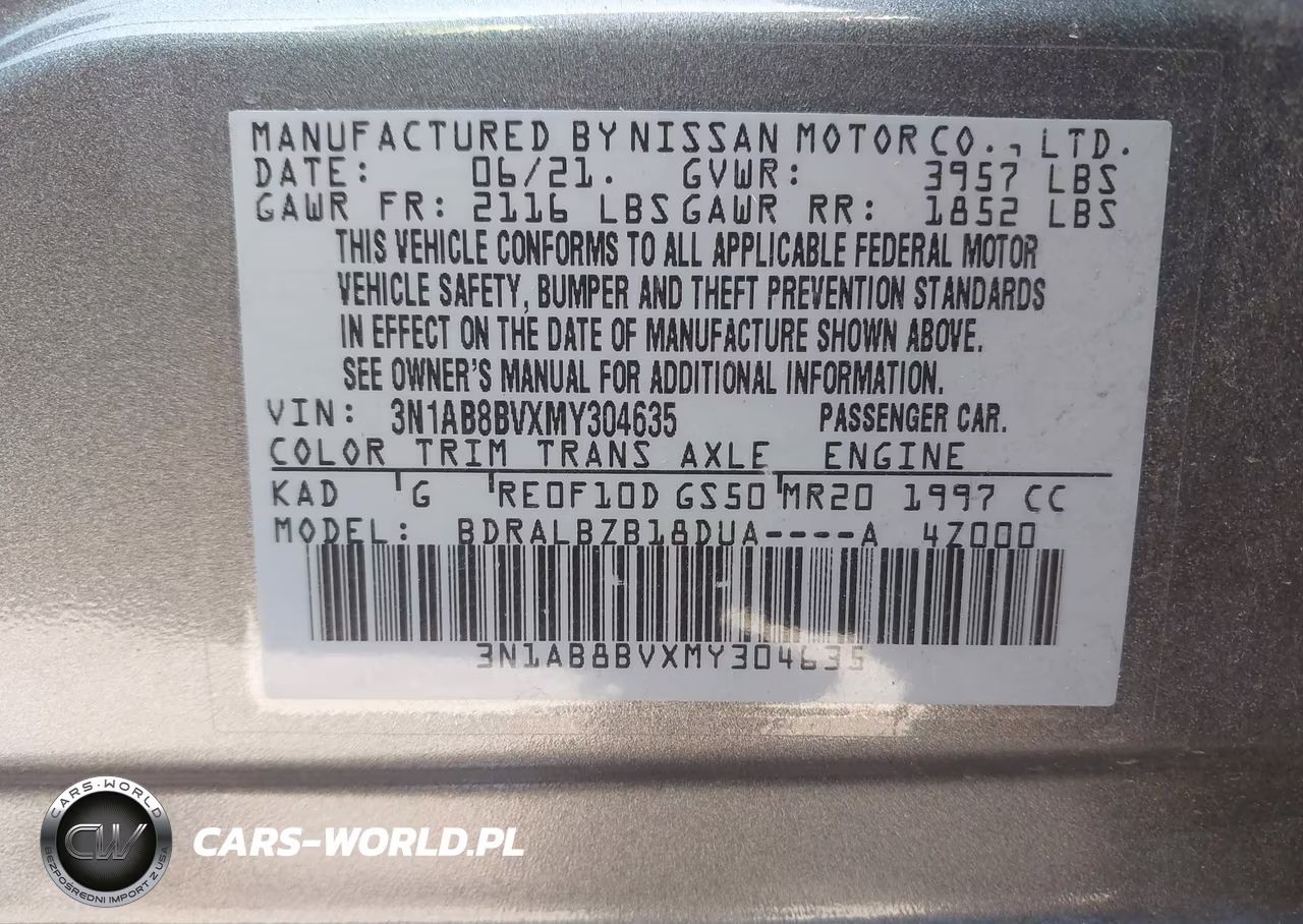 2021 Nissan Sentra S Xtronic Cvt VIN:3N1AB8BVXMY304635 - 9