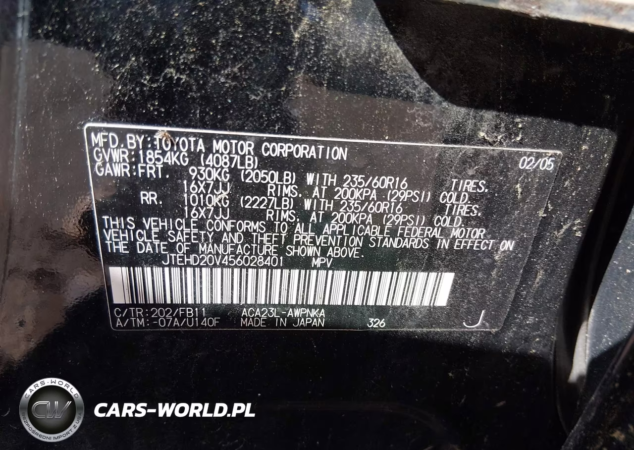 2005 Toyota Rav4 VIN:JTEHD20V456028401 - 9