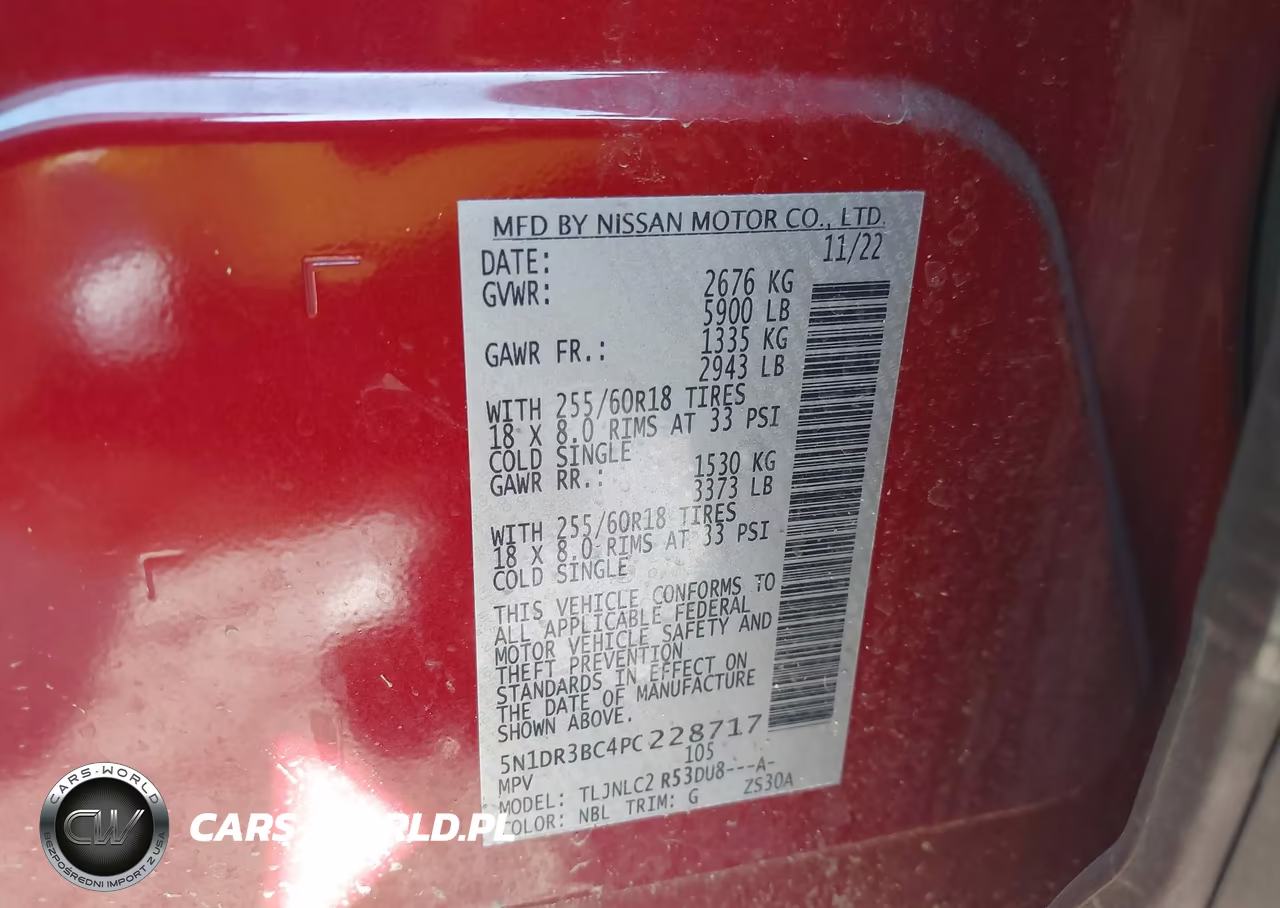 2023 Nissan Pathfinder Sv 4Wd VIN:5N1DR3BC4PC228717 - 9