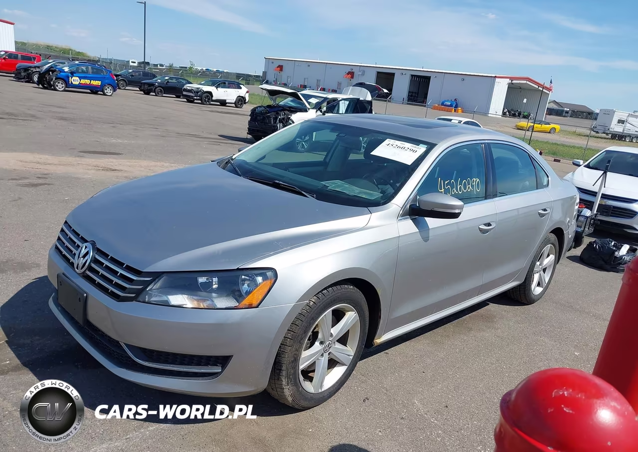 2012 Volkswagen Passat 2.5L Se VIN:1VWBP7A35CC106143 - 2