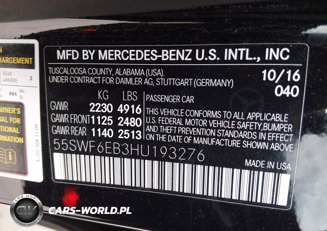 2017 Mercedes-Benz Amg C 43 4Matic VIN:55SWF6EB3HU193276 - 9