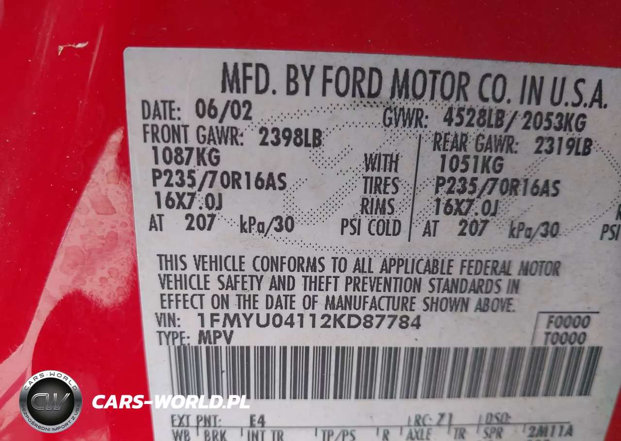 2002 Ford Escape Xlt VIN:1FMYU04112KD87784 - 9