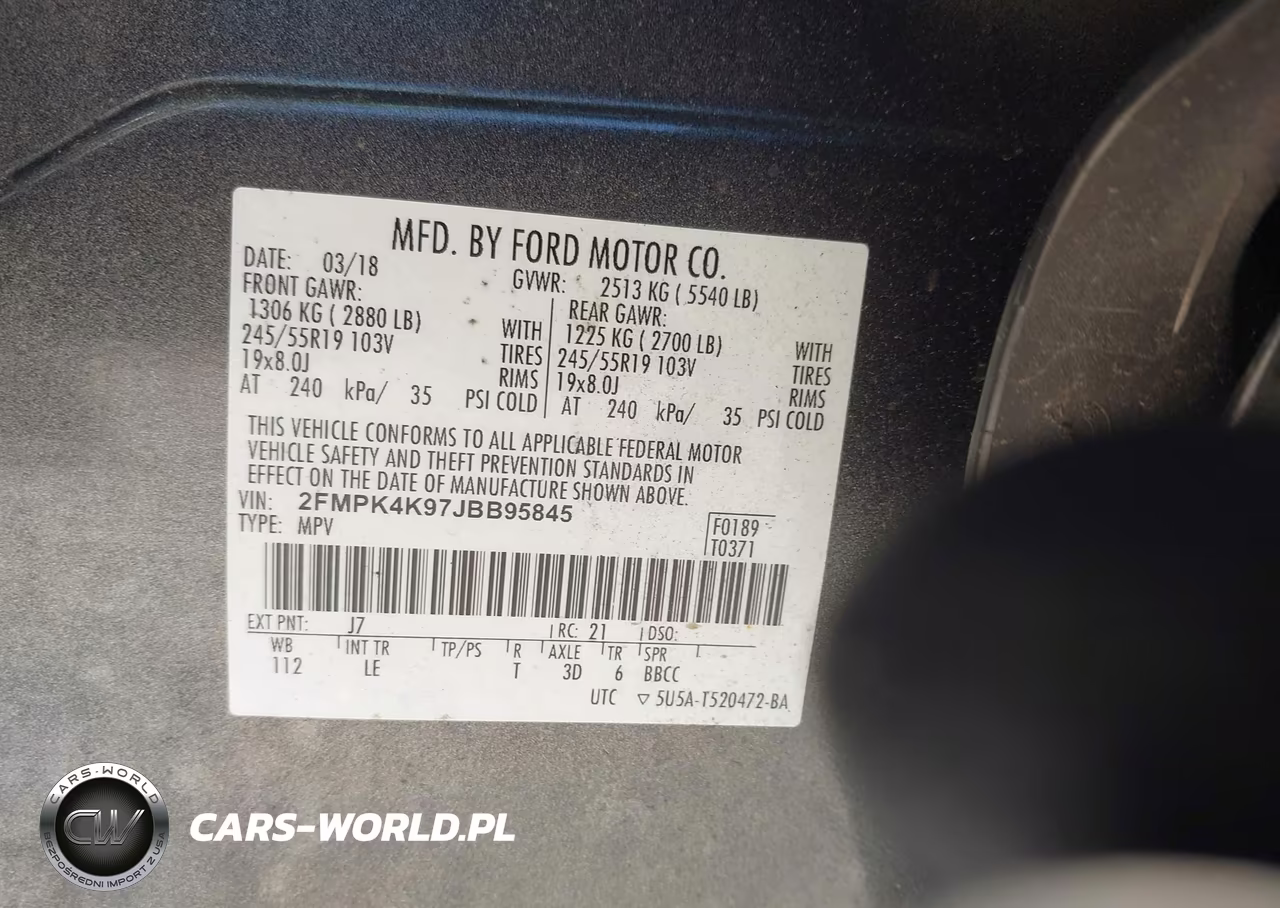 2018 Ford Edge Titanium VIN:2FMPK4K97JBB95845 - 9