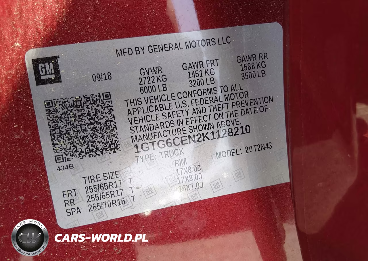 2019 GMC Canyon Sle VIN:1GTG6CEN2K1128210 - 9