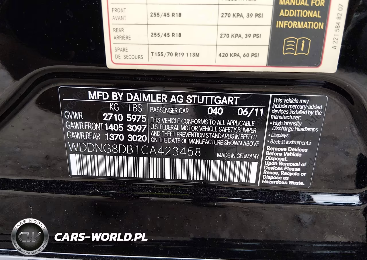 2012 Mercedes-Benz S 350 Bluetec 4Matic VIN:WDDNG8DB1CA423458 - 9
