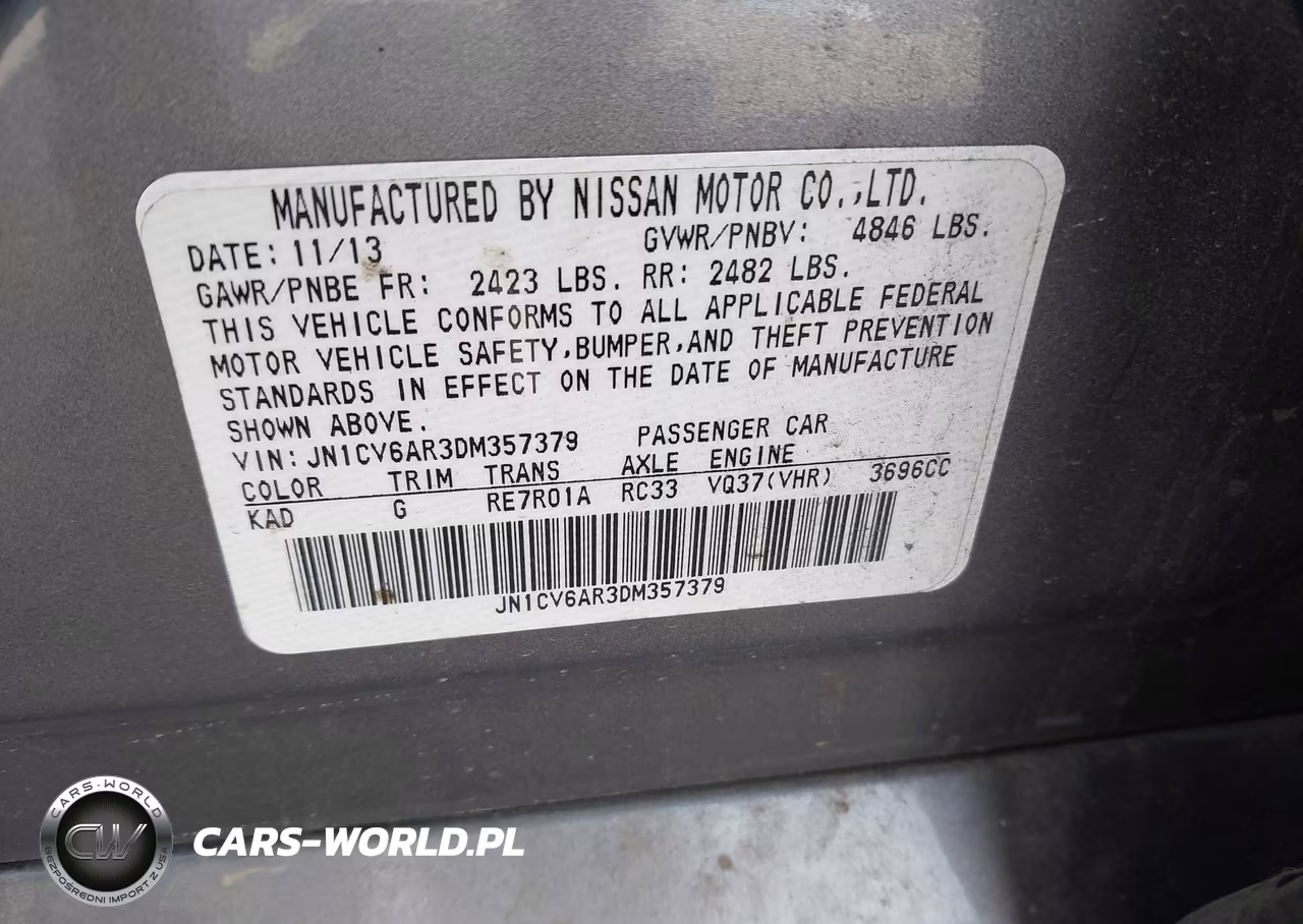2013 Infiniti G37X VIN:JN1CV6AR3DM357379 - 9