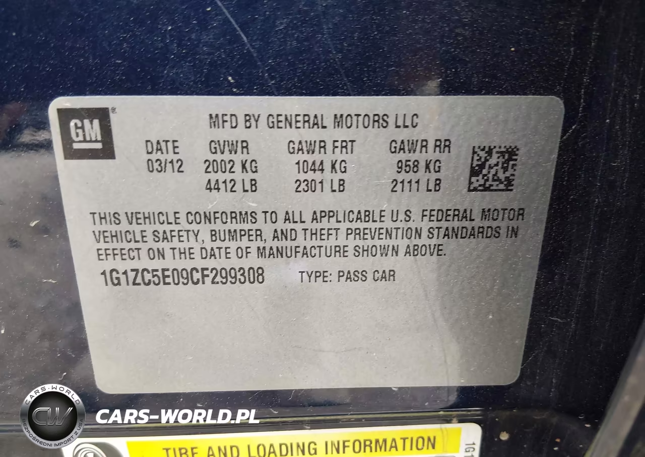 2012 Chevrolet Malibu 1Lt VIN:1G1ZC5E09CF299308 - 9