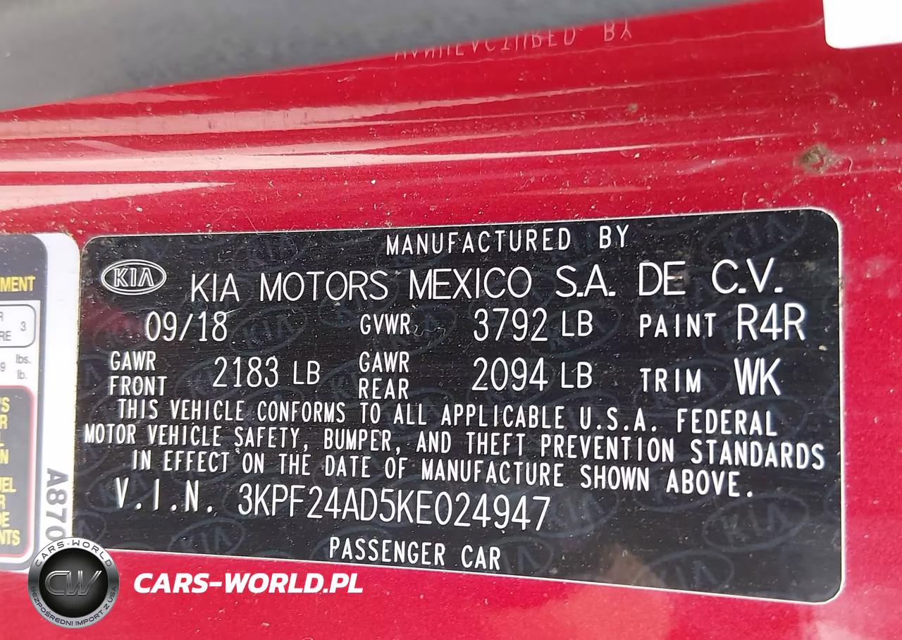 2019 Kia Forte Lxs VIN:3KPF24AD5KE024947 - 9