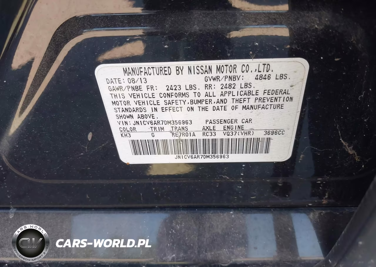 2013 Infiniti G37X VIN:JN1CV6AR7DM356963 - 9