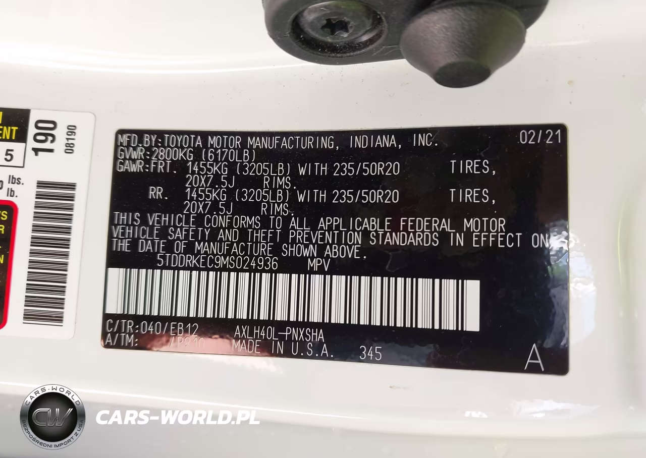 2021 Toyota Sienna Xse VIN:5TDDRKEC9MS024936 - 9