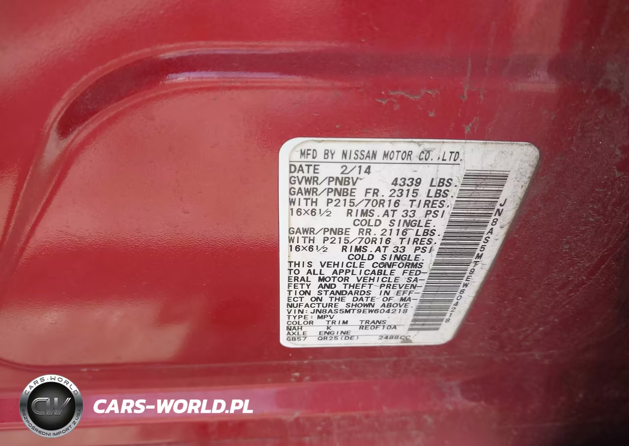 2014 Nissan Rogue Select S VIN:JN8AS5MT9EW604218 - 9