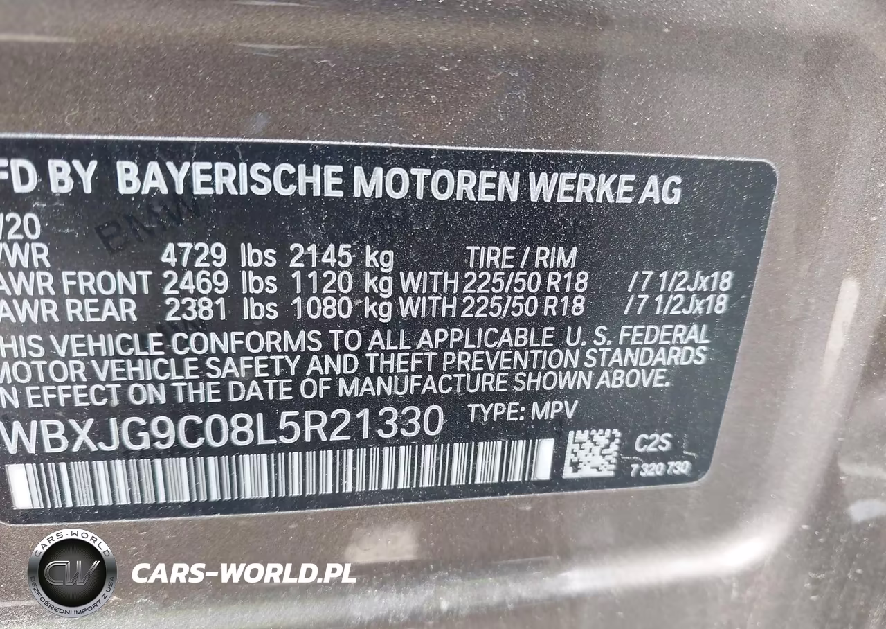 2020 BMW X1 xDrive28I VIN:WBXJG9C08L5R21330 - 9