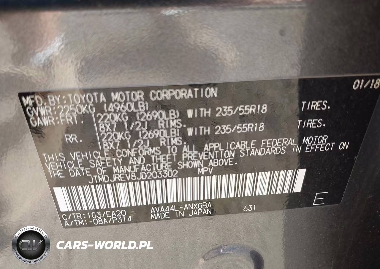 2018 Toyota Rav4 Hybrid Limited VIN:JTMDJREV8JD203302 - 9