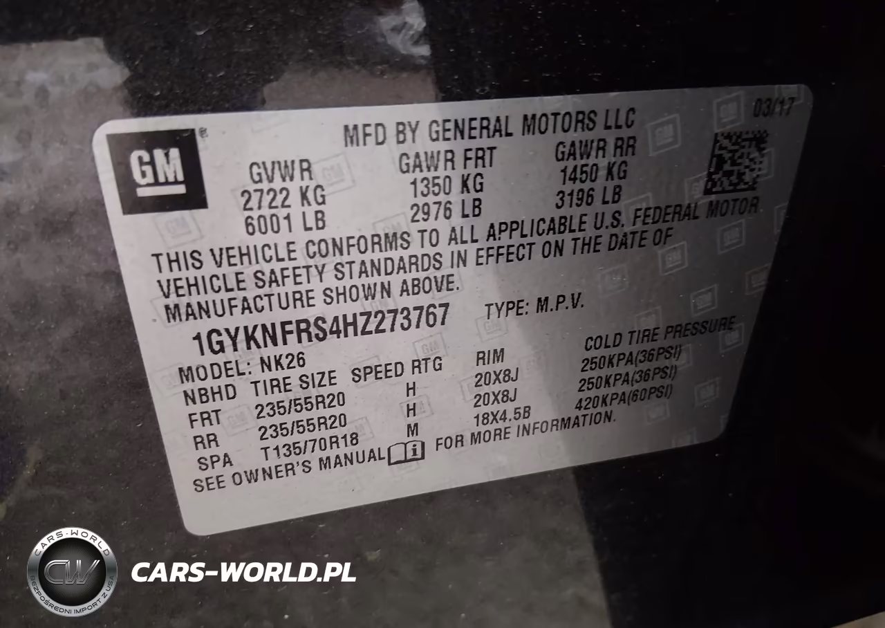 2017 Cadillac Xt5 Platinum VIN:1GYKNFRS4HZ273767 - 9