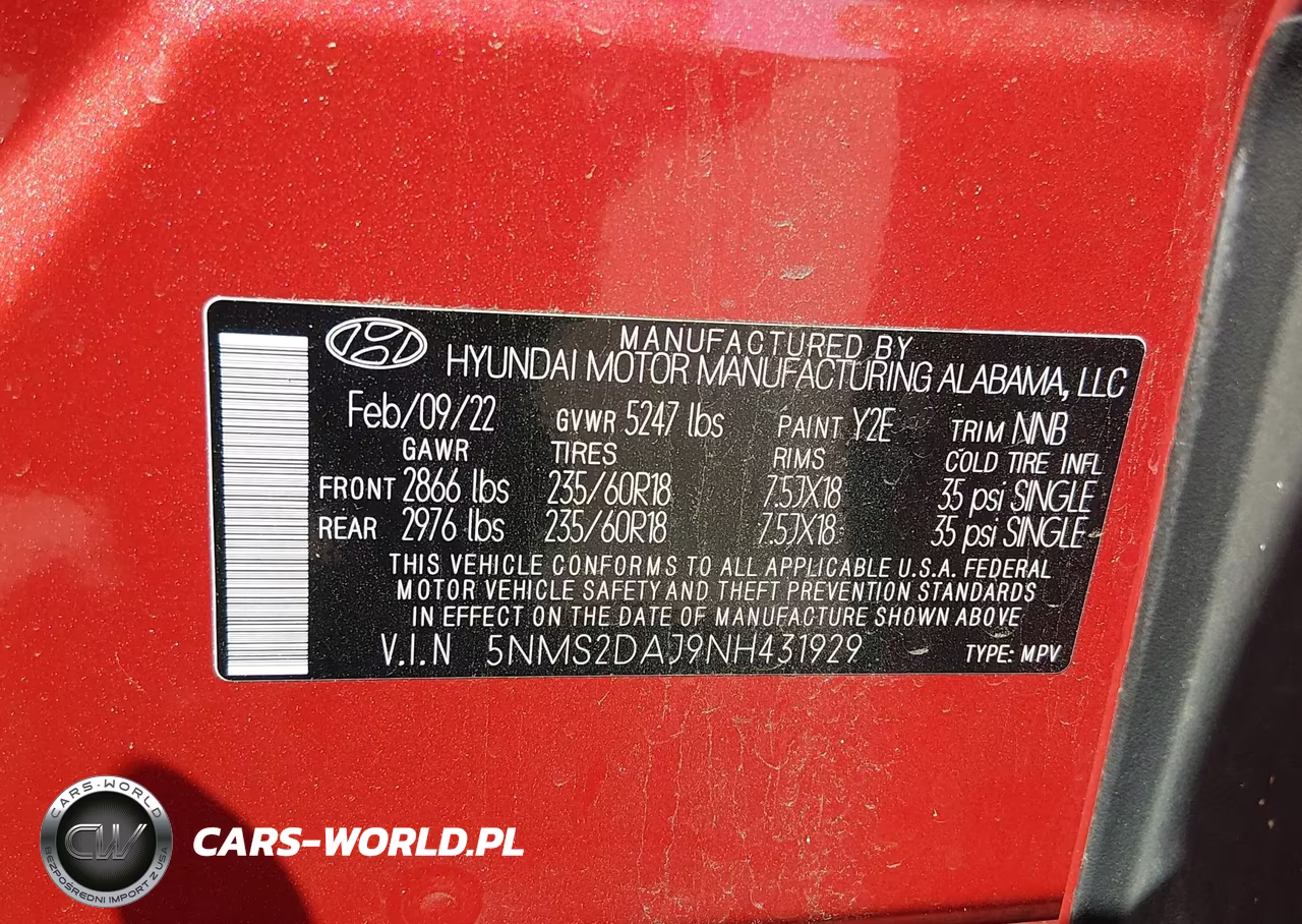 2022 Hyundai Santa Fe Sel VIN:5NMS2DAJ9NH431929 - 9
