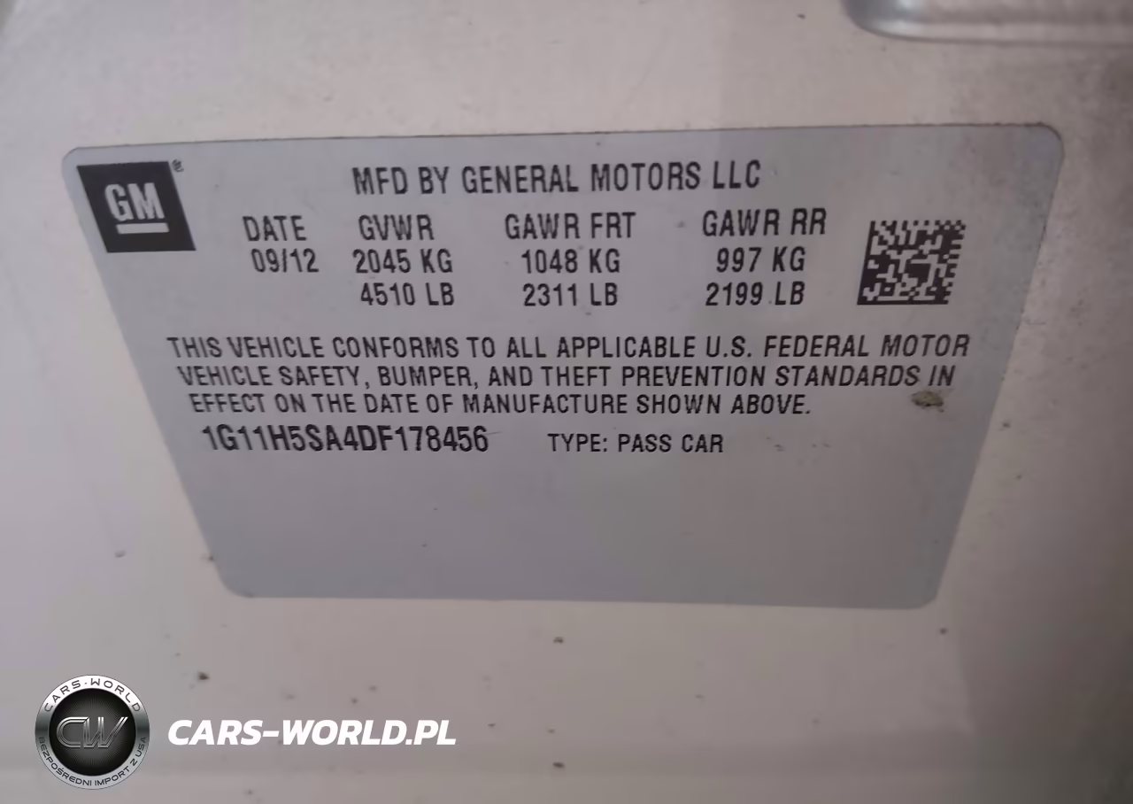2013 Chevrolet Malibu 1Lz VIN:1G11H5SA4DF178456 - 9